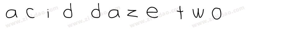 Acid daze two字体转换